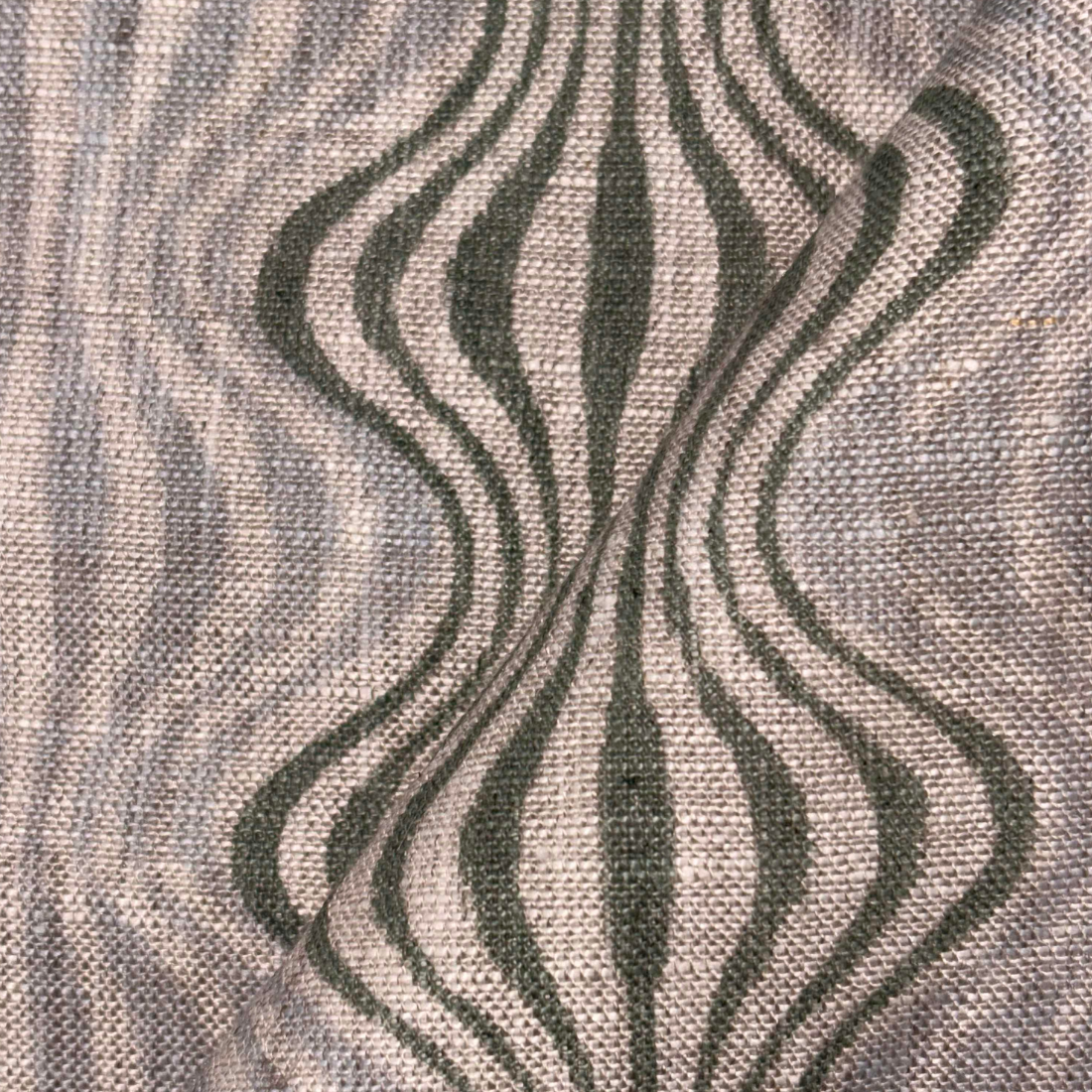 Katha Block Print Linen Fabric