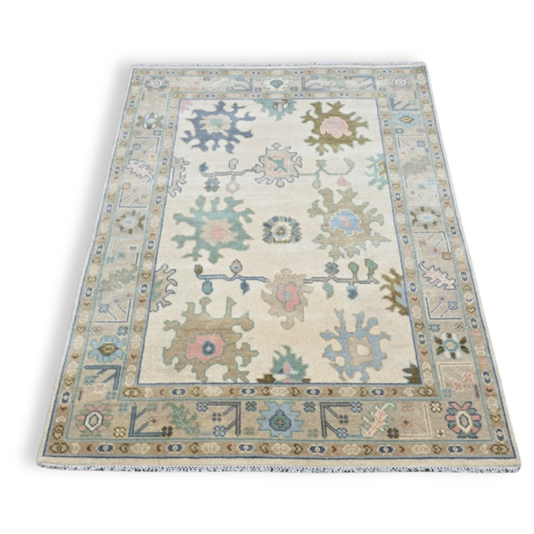 Clara Hand-Knotted Oushak Rug | Hand-woven Wool Rug