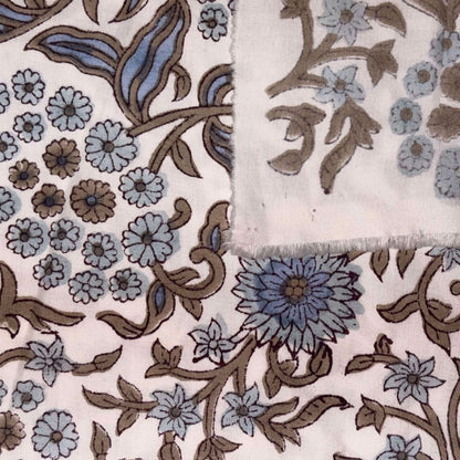 Sitaara Cotton 58" Block-Printed Jaal Upholstery Fabric
