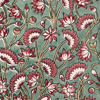 Mihira Cotton 110" Block-Printed Jaal Upholstery Fabric