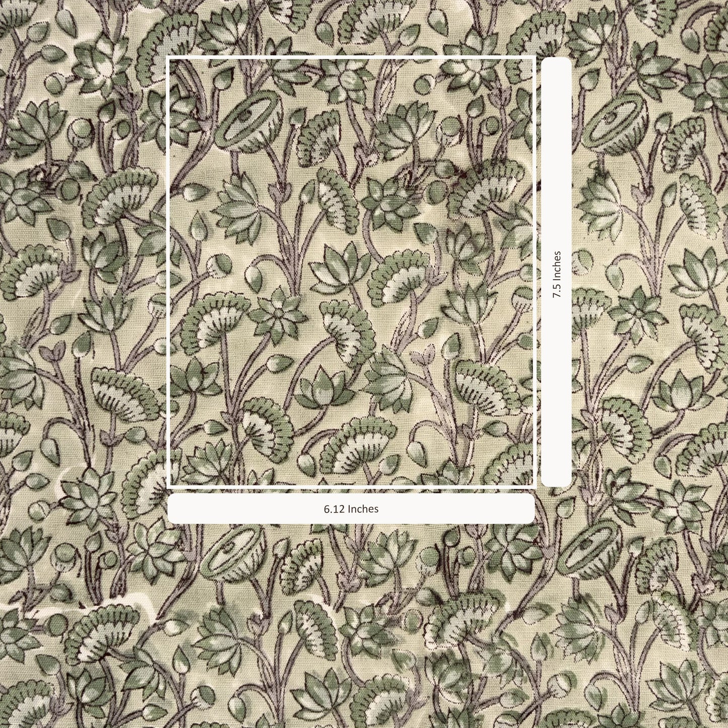 Ishika Cotton-Linen 44" Block-Printed Jaal Upholstery Fabric