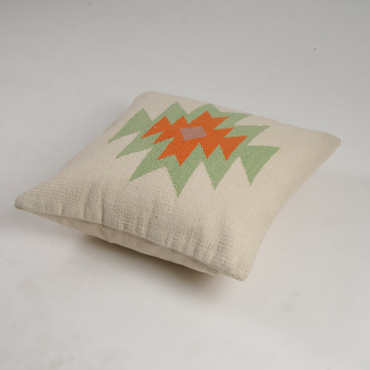 Golden Thread Square Woven Pillow Cover