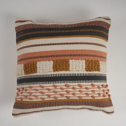 Ivory Mist Square Woven Pillow Cover