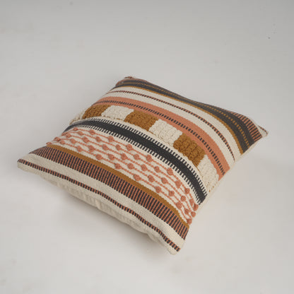 Ivory Mist Square Woven Pillow Cover