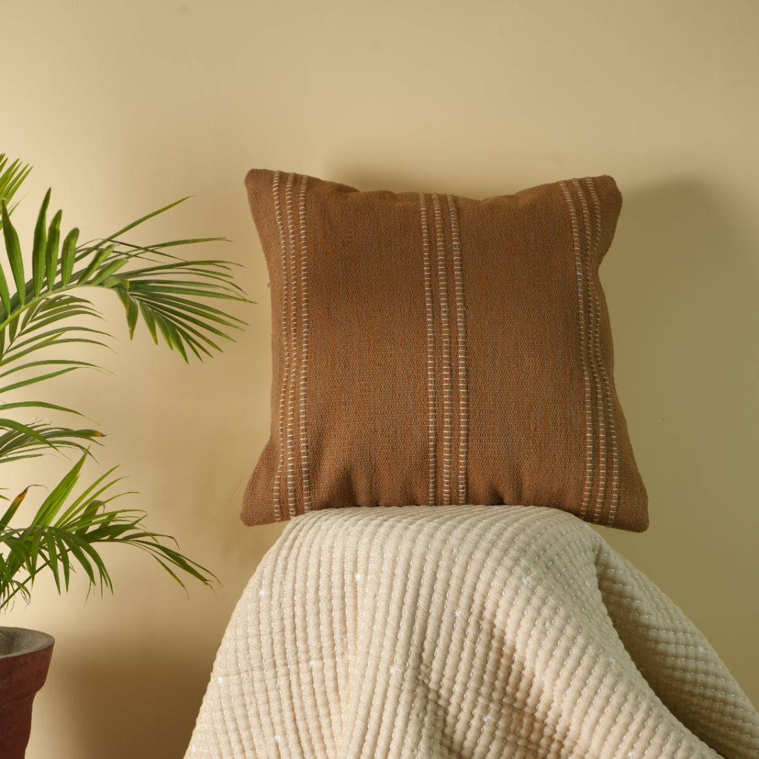 Cloud Harmony Square Woven Pillow Cover