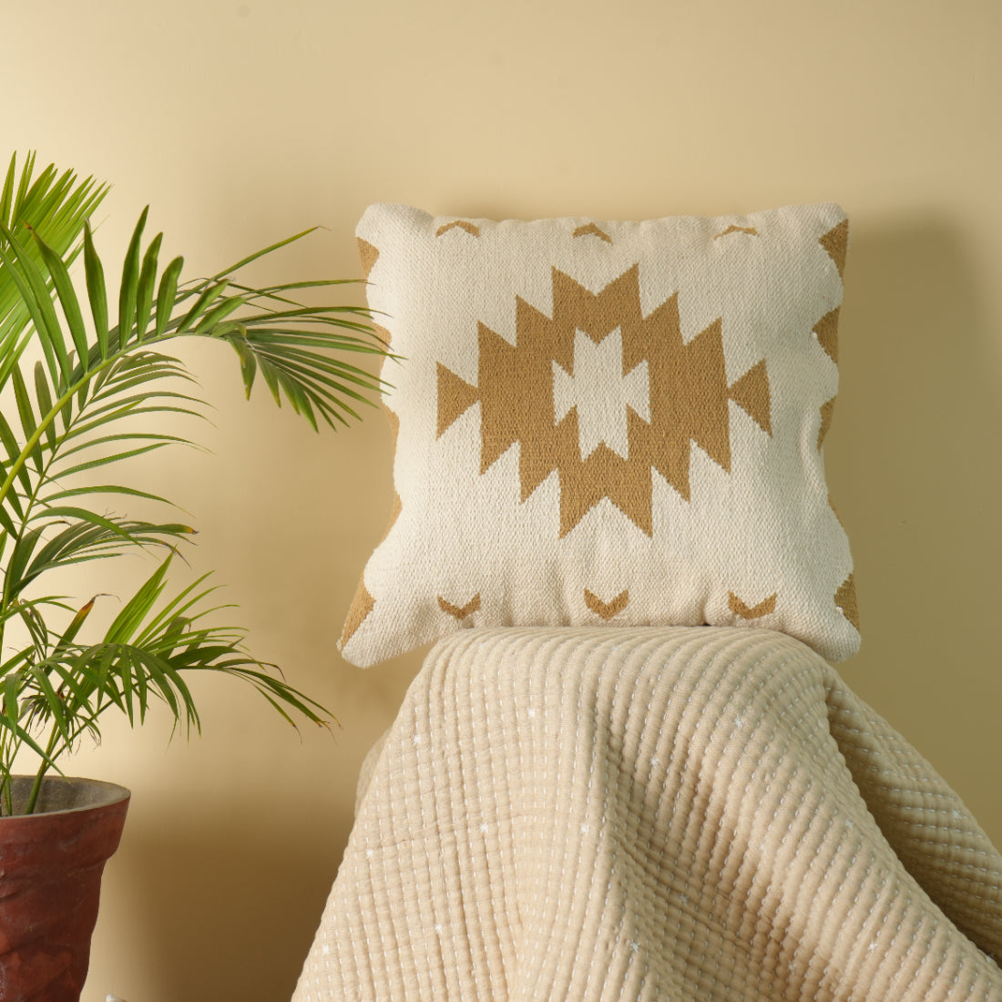 Luxe Meadow Square Woven Pillow Cover