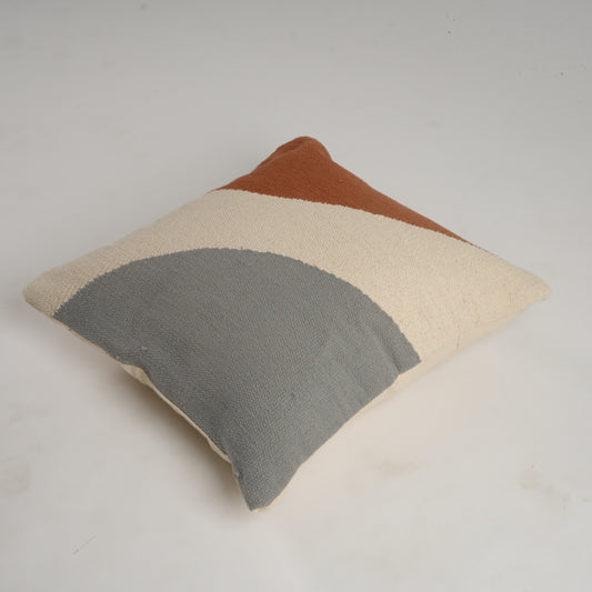 Silken Horizon Square Woven Pillow Cover