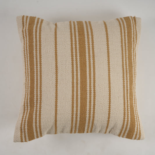 Amber Glow Square Woven Pillow Cover