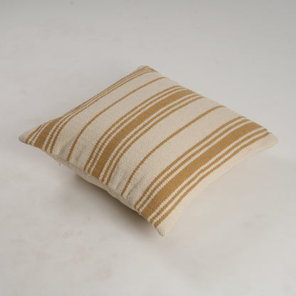 Amber Glow Square Woven Pillow Cover