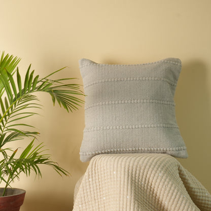Gentle Crest Square Woven Pillow Cover