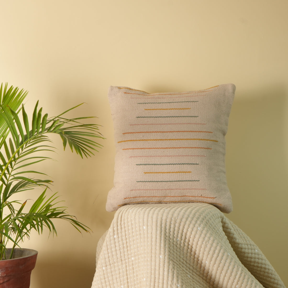 Soft Whisper Square Woven Pillow Cover