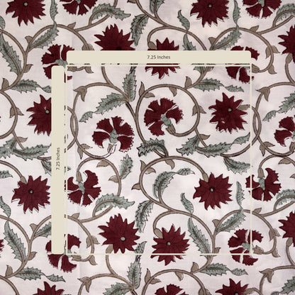 Ritu Cotton 110" Block-Printed Jaal Upholstery Fabric