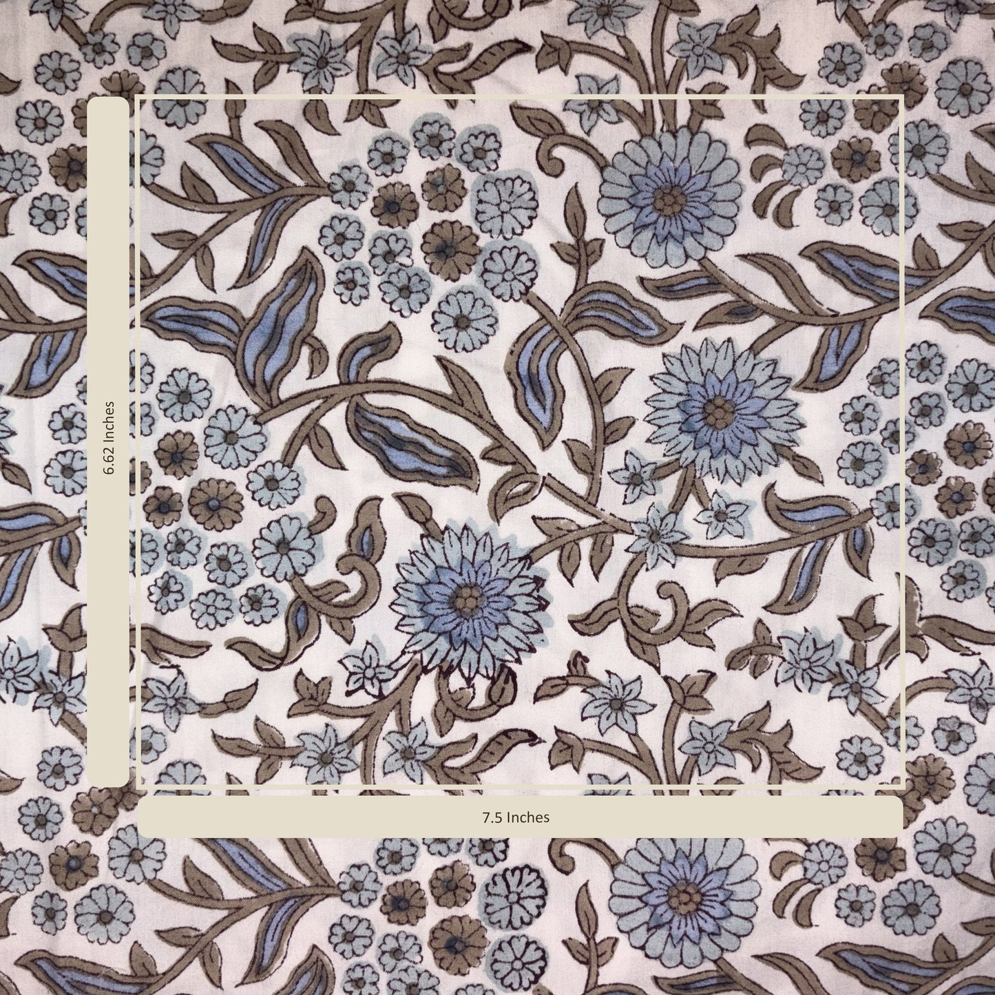 Ira Cotton 110" Block-Printed Jaal Upholstery Fabric