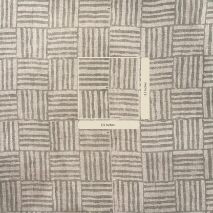 Textured fabric pattern with a swatch indicating 3.5 inches