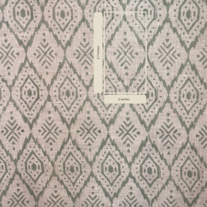 Fabric with diamond pattern and measurement scale