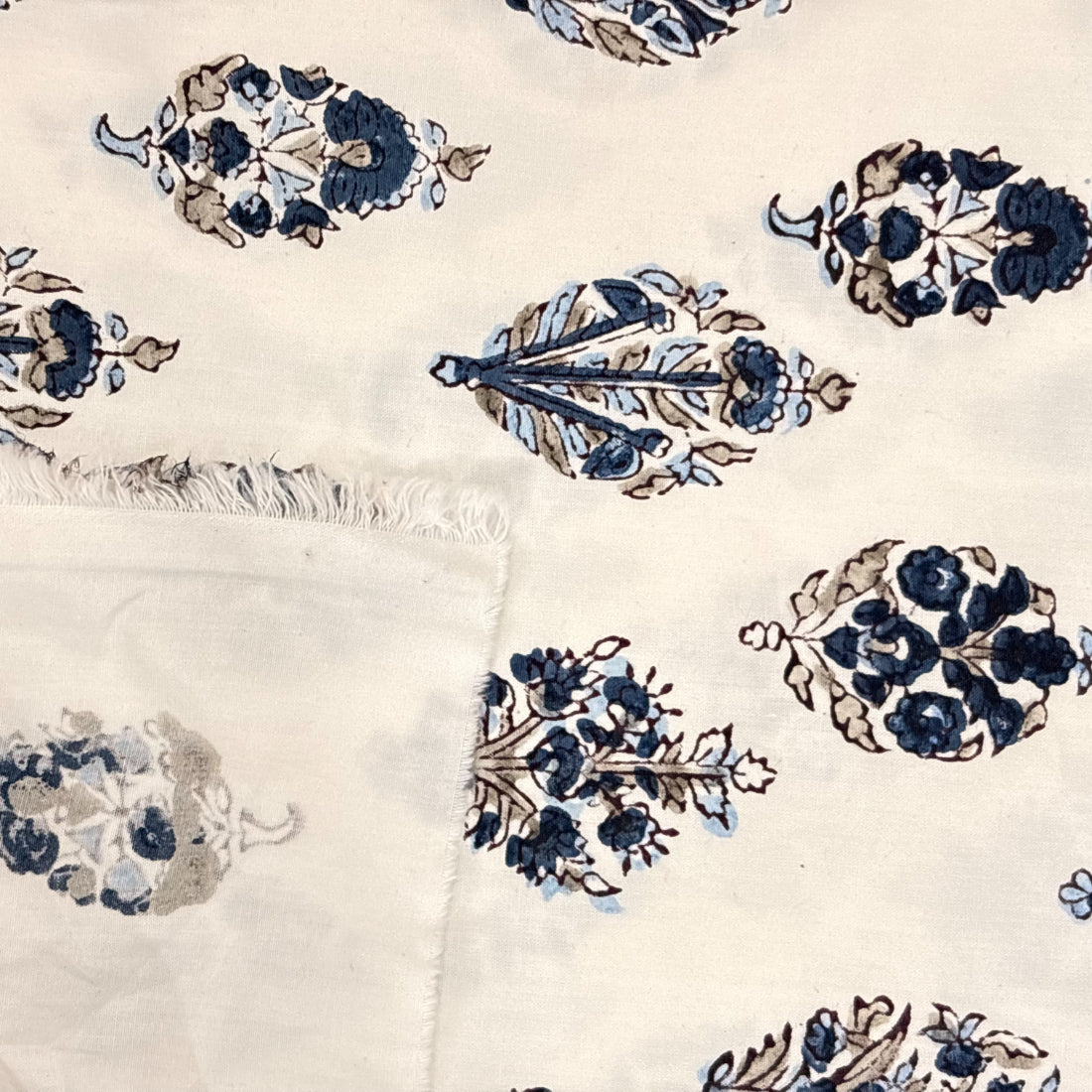 Close-up of a floral patterned fabric.