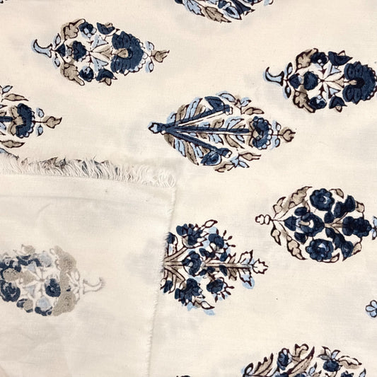 Close-up of a floral patterned fabric.