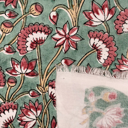 Avyara Cotton 110" Block-Printed Jaal Upholstery Fabric