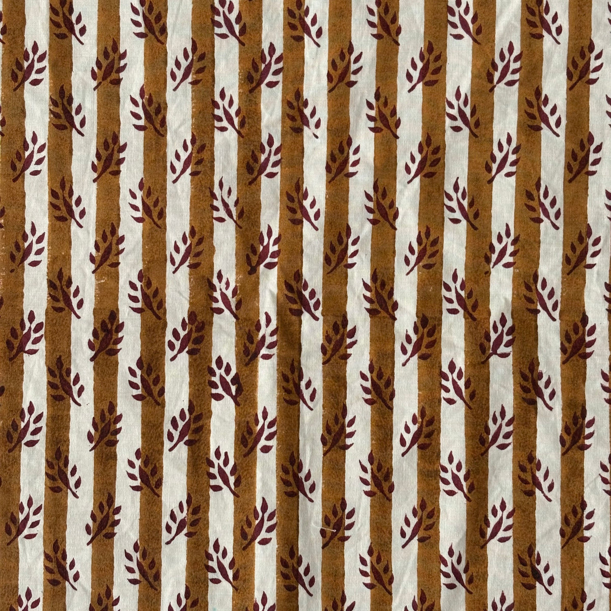 Eshira Cotton 110" Block-Printed Stripe Upholstery Fabric
