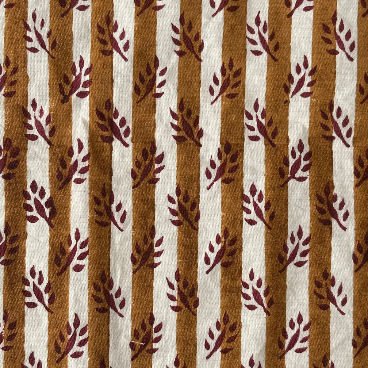 Eshira Cotton 110" Block-Printed Stripe Upholstery Fabric