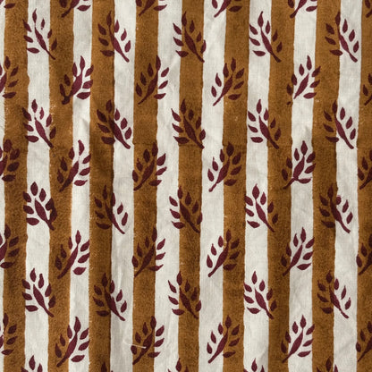 Eshira Cotton 110" Block-Printed Stripe Upholstery Fabric