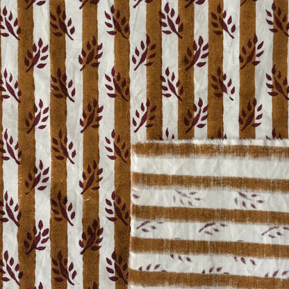 Eshira Cotton 110" Block-Printed Stripe Upholstery Fabric