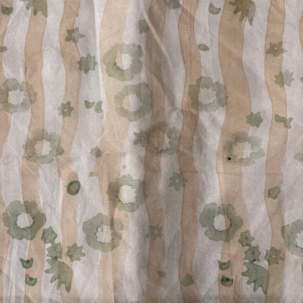 Rivana Cotton 110" Block-Printed Stripe Upholstery Fabric