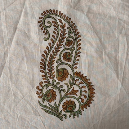 Zariya Cotton 110" Block-Printed Buta Upholstery Fabric
