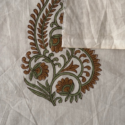Zariya Cotton 110" Block-Printed Buta Upholstery Fabric
