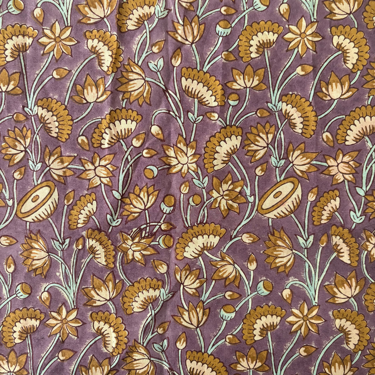 Evara Cotton 110" Block-Printed Jaal Upholstery Fabric
