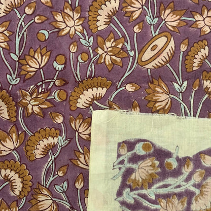 Evara Cotton 110" Block-Printed Jaal Upholstery Fabric