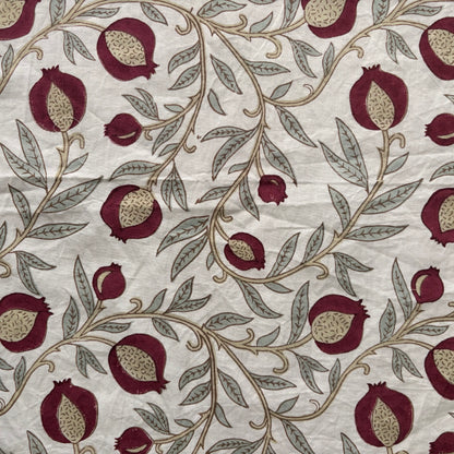 Nayeli Cotton 110" Block-Printed Jaal Upholstery Fabric