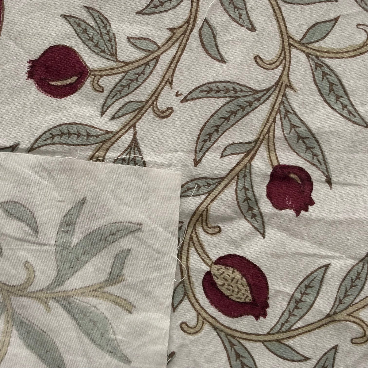 Nayeli Cotton 110" Block-Printed Jaal Upholstery Fabric