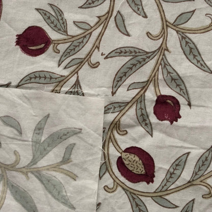 Nayeli Cotton 110" Block-Printed Jaal Upholstery Fabric