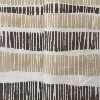 Mrinal Cotton 110" Block-Printed Stripe Upholstery Fabric