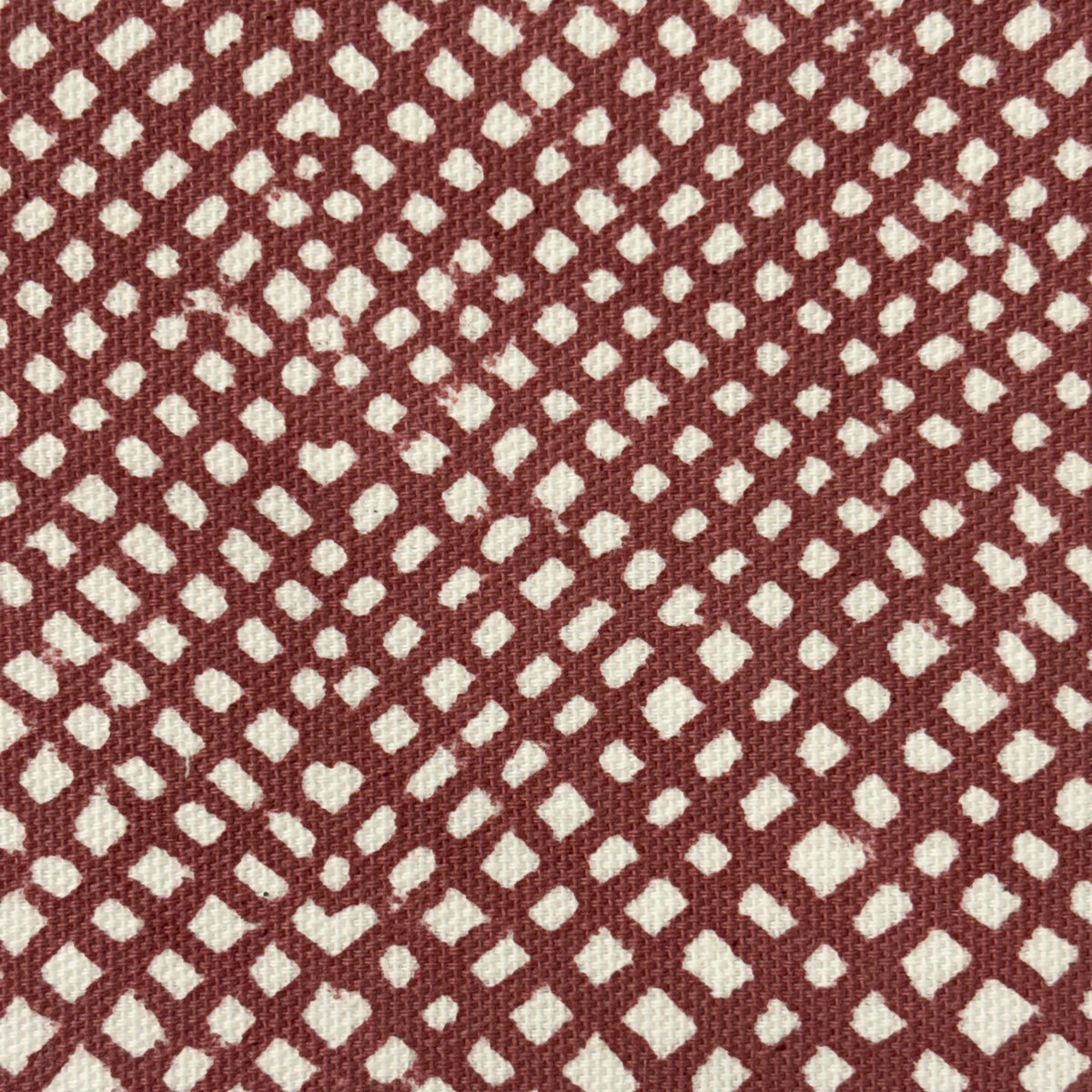 Kabeer Cotton Canvas 48" Block-Printed Checks Upholstery Fabric