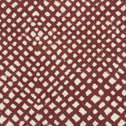 Kabeer Cotton Canvas 48" Block-Printed Checks Upholstery Fabric