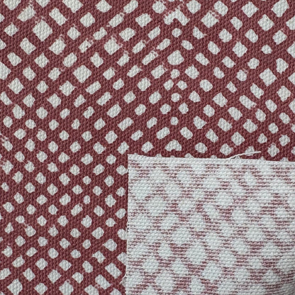 Kabeer Cotton Canvas 48" Block-Printed Checks Upholstery Fabric