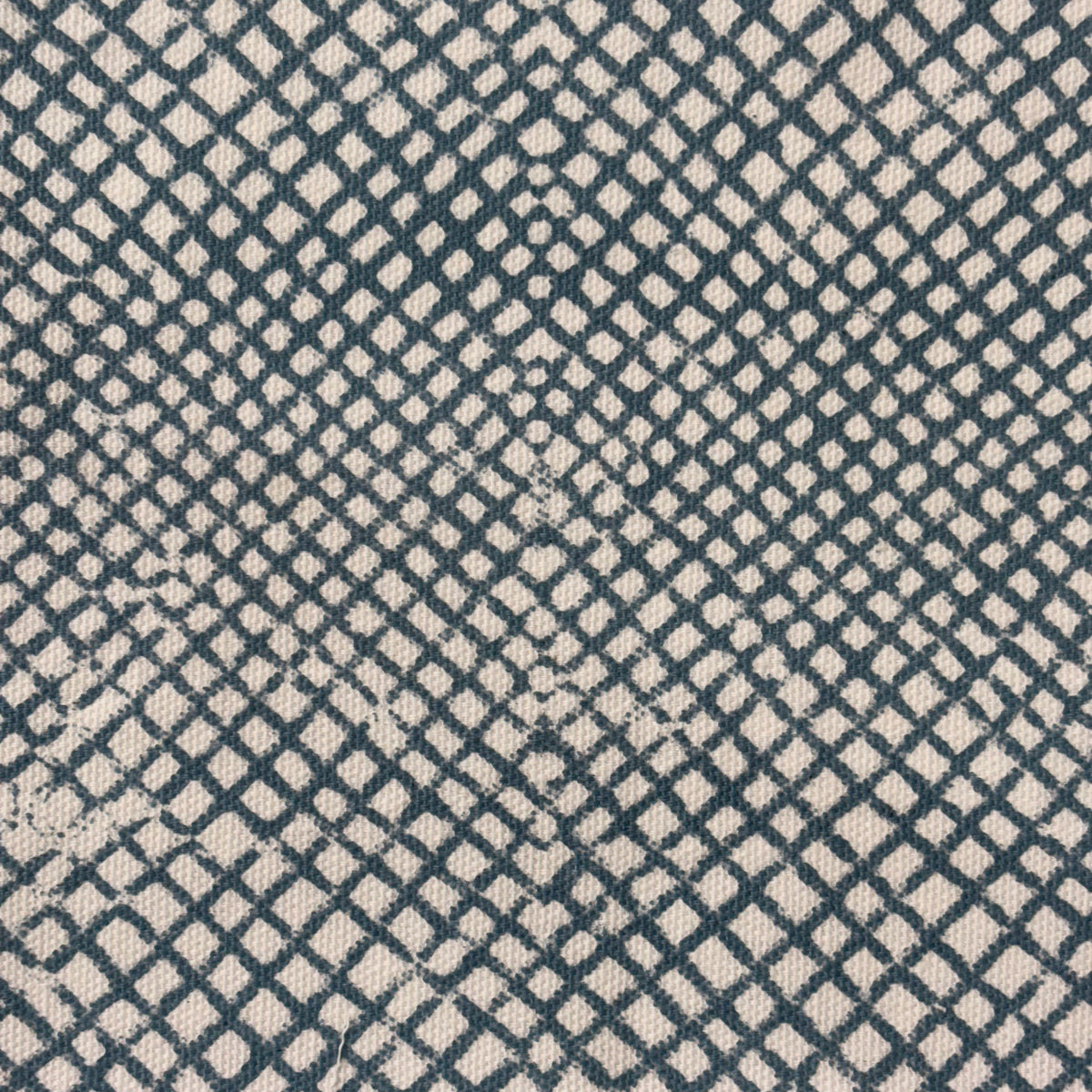 Vedant Cotton Canvas 48" Block-Printed Checks Upholstery Fabric