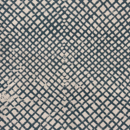 Vedant Cotton Canvas 48" Block-Printed Checks Upholstery Fabric