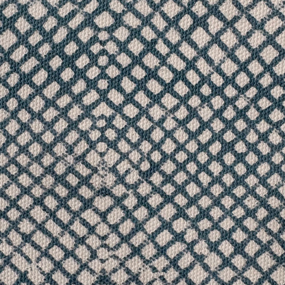 Vedant Cotton Canvas 48" Block-Printed Checks Upholstery Fabric