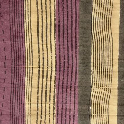 Briar Cotton 110" Block-Printed Stripe Upholstery Fabric