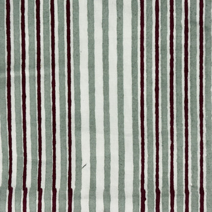 Elsie Cotton 110" Block-Printed Stripe Upholstery Fabric