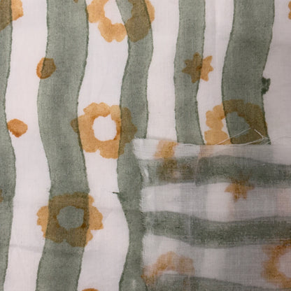 Ada Cotton 110" Block-Printed Stripe Upholstery Fabric