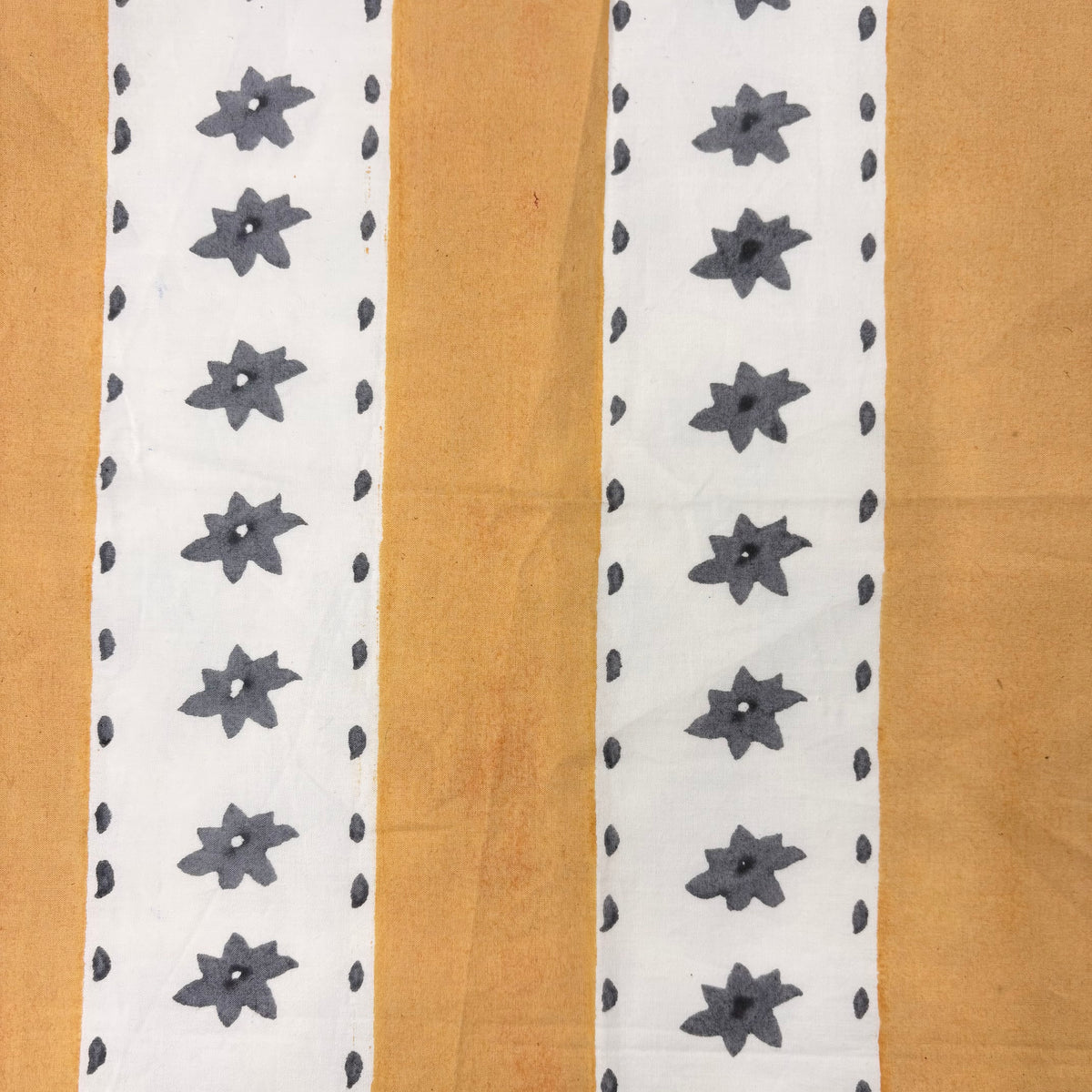 Lydia Cotton 110" Block-Printed Stripe Upholstery Fabric