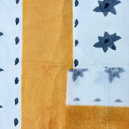 Lydia Cotton 110" Block-Printed Stripe Upholstery Fabric