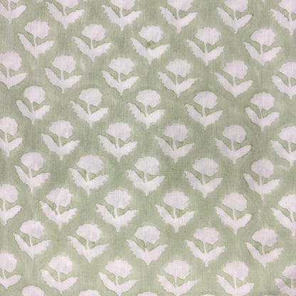 Nell Cotton 110" Block-Printed Buti Upholstery Fabric