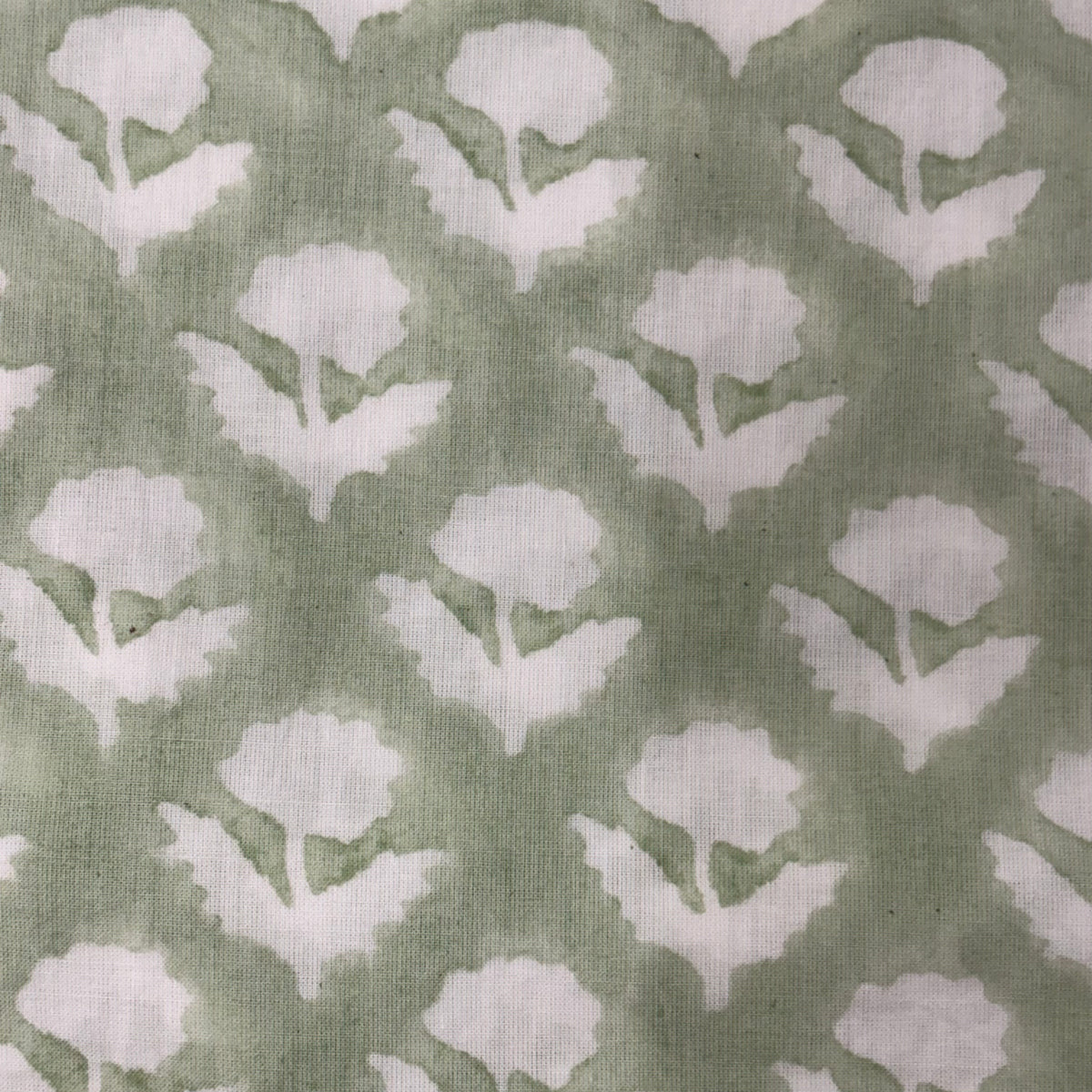 Nell Cotton 110" Block-Printed Buti Upholstery Fabric