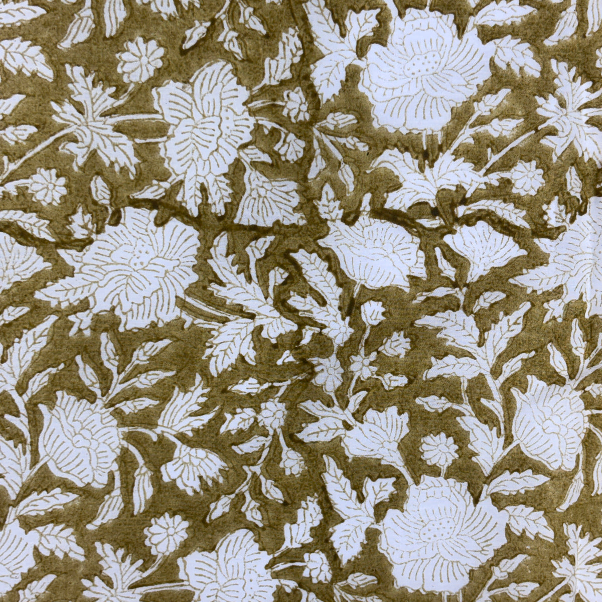 Ahana Cotton 110" Block-Printed Jaal Upholstery Fabric