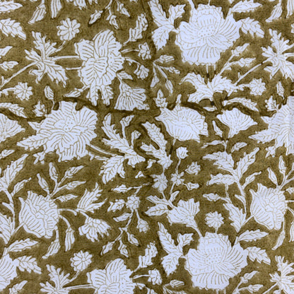 Ahana Cotton 110" Block-Printed Jaal Upholstery Fabric